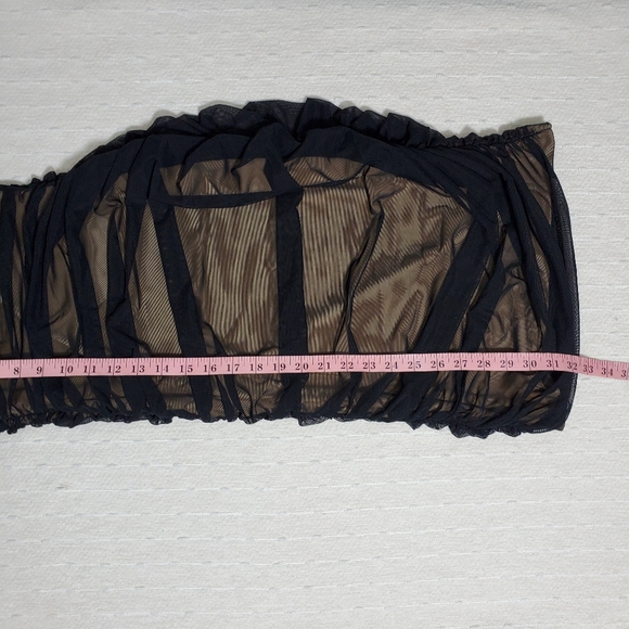 NORMA KAMALIWalter Strapless Mesh Mini Dress Size S /36 - Picture 8 of 10